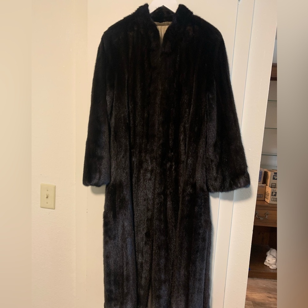 Women’s vintage full length mink coat